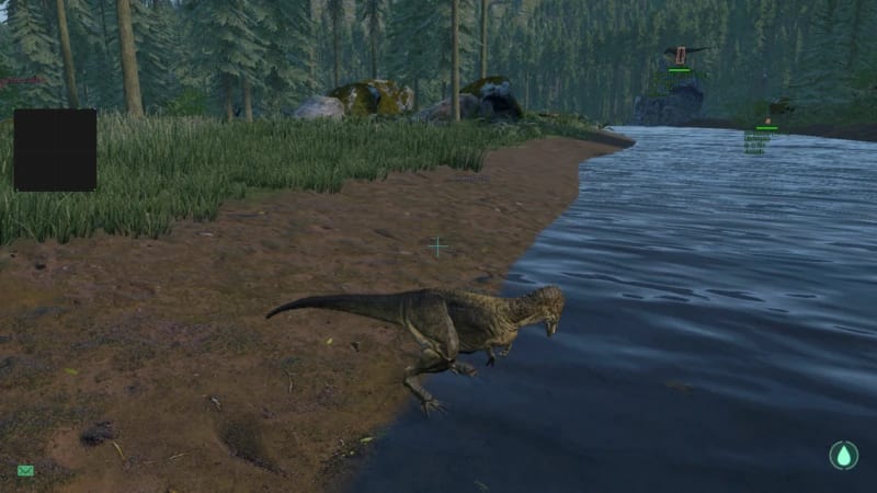 The Isle Cheats forum preview showing Entity ESP gameplay